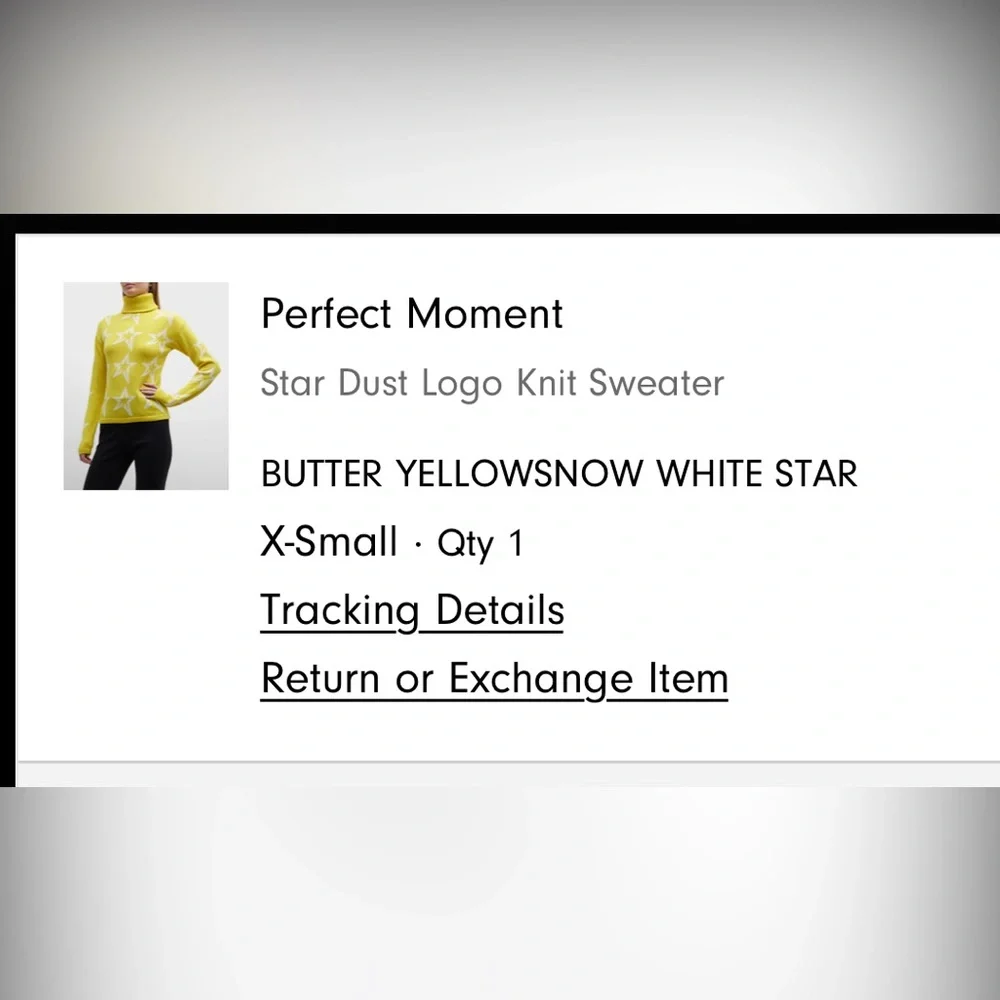 Perfect Moment Turtle Neck Extra Fine Merino Wool Star Logo Top - Picture 9 of 9